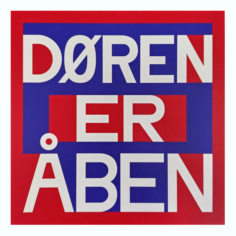 Postkort | Albert Mertz, DØREN ER ÅBEN