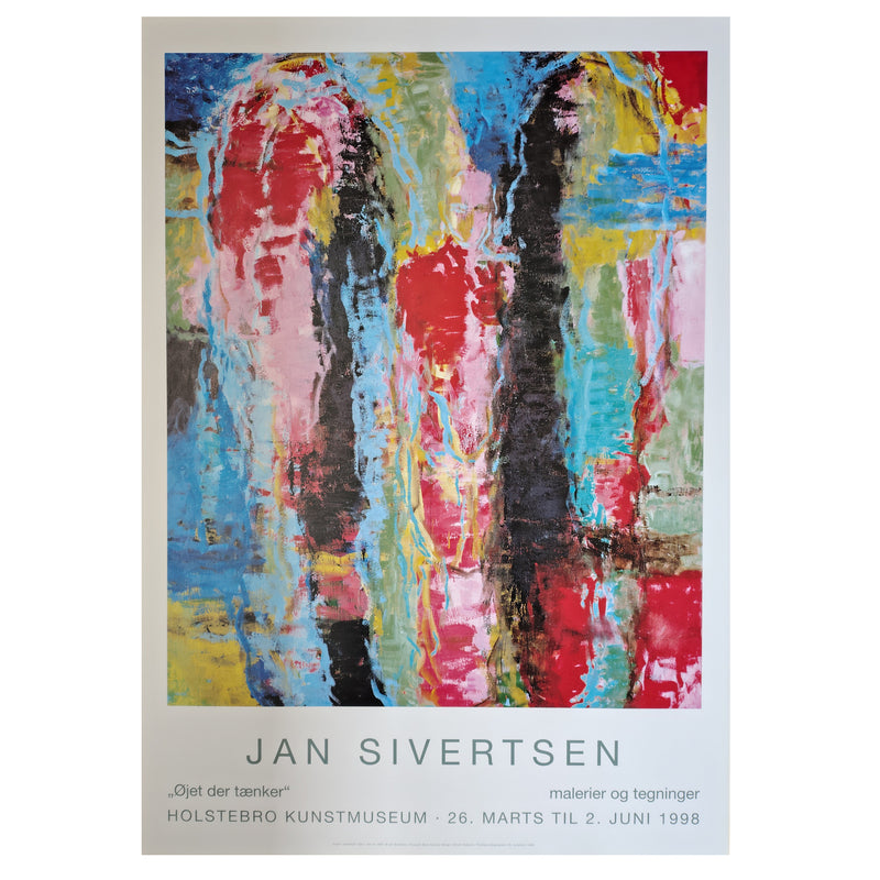 Plakat | Jan Sivertsen. "Øjet der tænker" - malerier og tegninger
